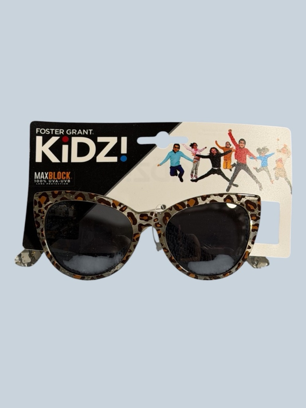 Foster Grant Kids Leopard Cat Eye Sunglasses - Brown & Black NWT